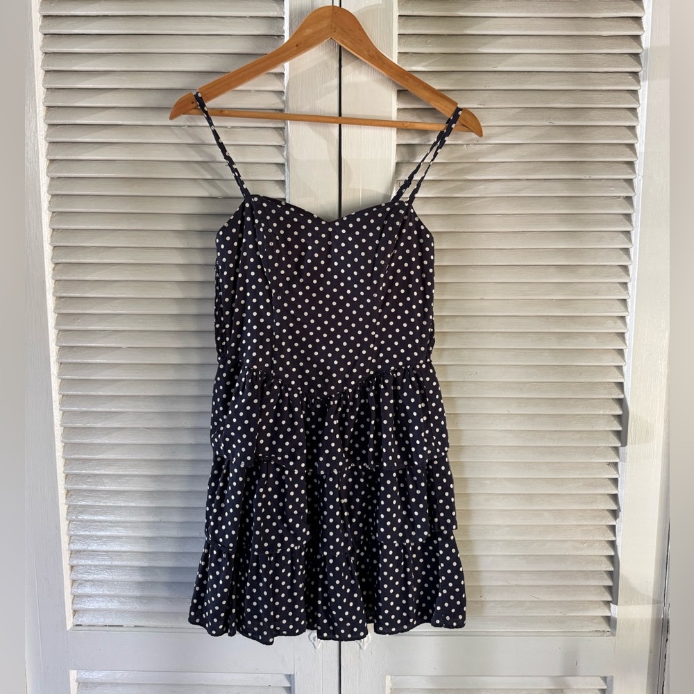 H&M Black and White Polka Dot Mini Dress
